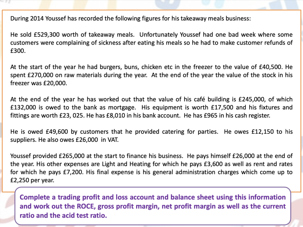 Accounts Presentation Notes